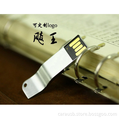 CaraUSB Slim mini curved stream line usb drives upscale compact ultra-thin waterproof stainless steel flash disk sculpture logo